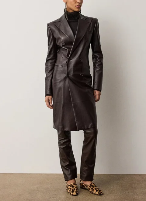 Кожена рокля 'Dorittе' Ralph Lauren — снимка 6