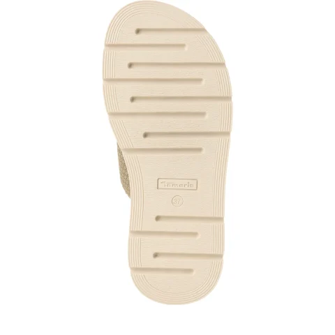 Дамски Равни Чехли TAMARIS – 1-27239-42-712 OLIVE STRUCT. — снимка 6