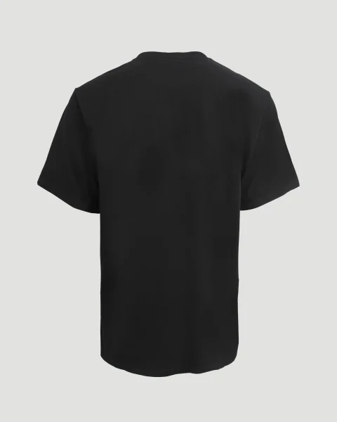 Crew Neck T-Shirt in Black — снимка 3