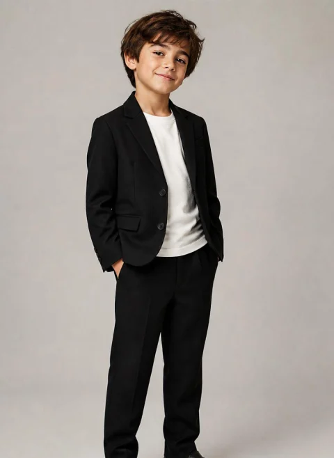 Едноредно сако с вълна Givenchy Kids — снимка 4