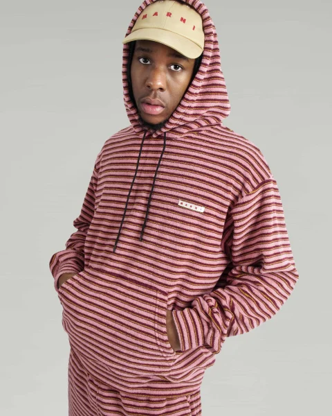 Layered Striped Hoodie — снимка 2