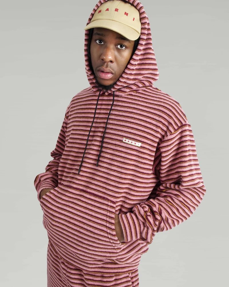 Layered Striped Hoodie — снимка 2