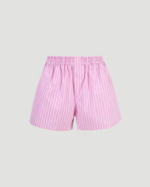 Striped Cotton Poplin Boxers Shorts