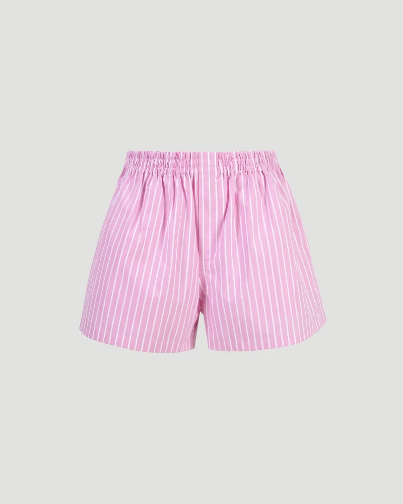 Striped Cotton Poplin Boxers Shorts