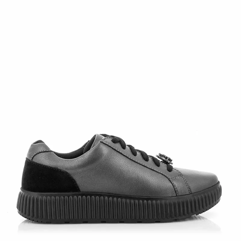 Дамски Сникърс GEOX – D46XFG D GRAISY DK GREY/BLACK