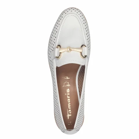 Дамски Лоуфър TAMARIS – 1-24230-44-100 WHITE — снимка 5