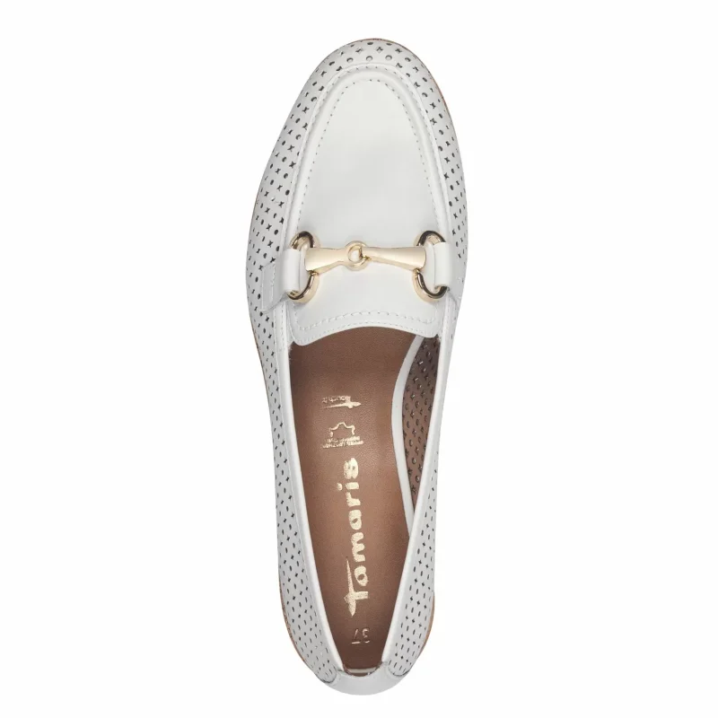 Дамски Лоуфър TAMARIS – 1-24230-44-100 WHITE — снимка 5