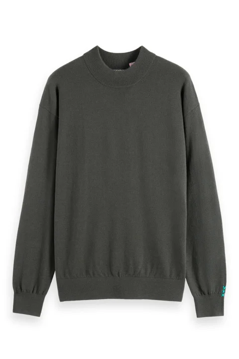 Плетено Dropped Shoulder Mock Neck 178818 SC6342 vinyl