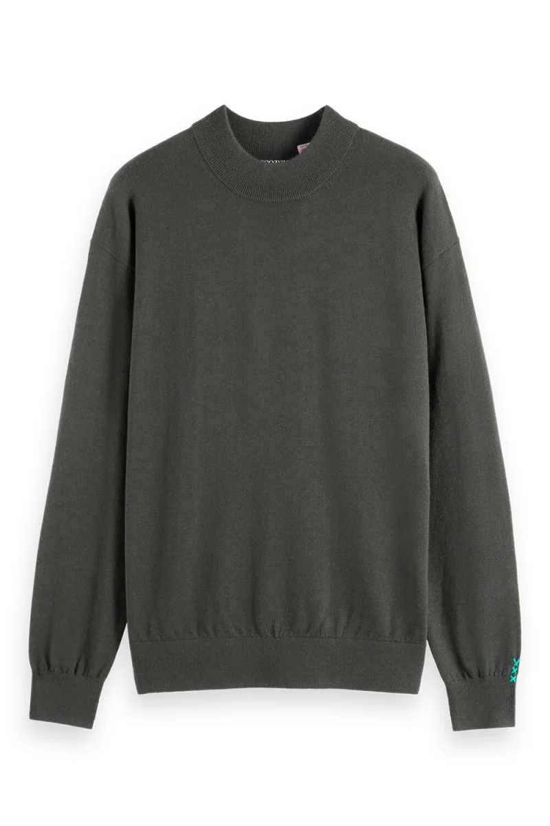 Плетено Dropped Shoulder Mock Neck 178818 SC6342 vinyl