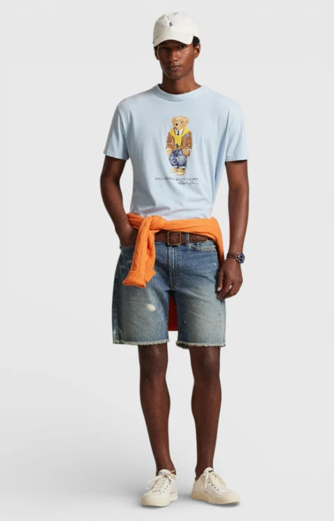Синя тениска POLO BEAR — снимка 2