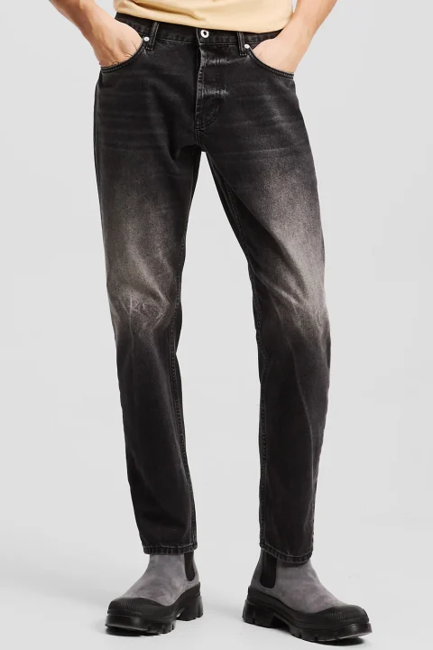 Jeans Klj Tapered Denim A3M10053 1cf washed black od black — снимка 2