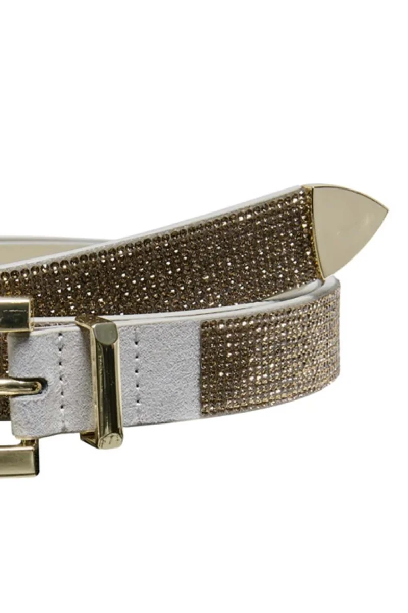 Колан Onlathena Glitter Pu Jeans Belt Acc 15308305 14-0002 TCX pumice stone — снимка 2