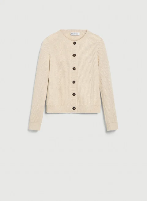 Жилетка от кашмир с 'English rib' дизайн Brunello Cucinelli Kids 6 — снимка 3