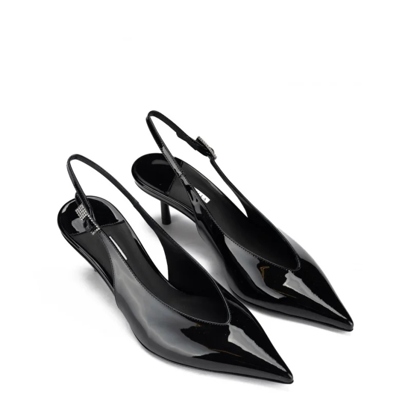Дамски черни обувки лак CLIVAGE Le Silla — снимка 6