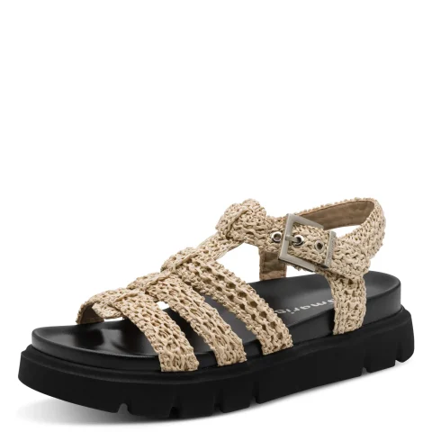 Дамски Равни Сандали TAMARIS – 1-28402-46-400 BEIGE — снимка 3