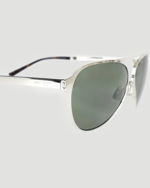 Aviator Sunglasses in Silver — снимка 2