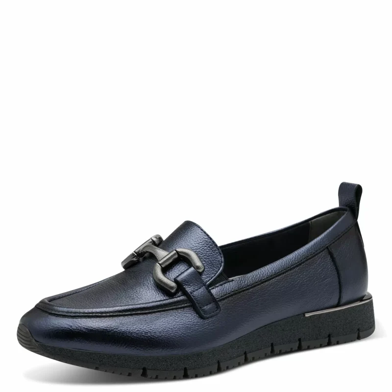 Дамски Лоуфър TAMARIS – 1-24711-42-824 NAVY METALLIC — снимка 3