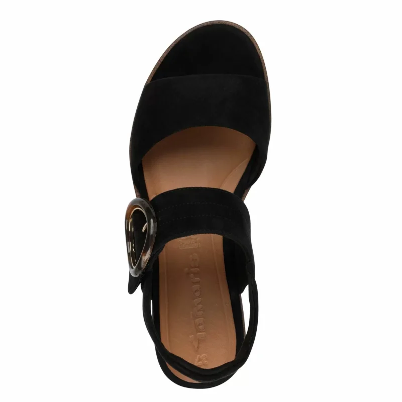 Дамски Сандали На Платформа TAMARIS – 1-28206-42-007 BLACK UNI — снимка 5