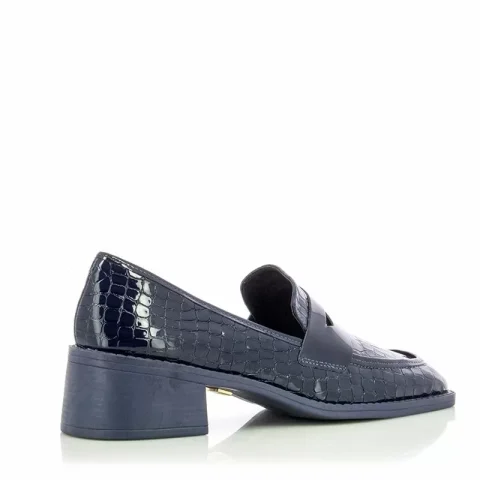 Токчета DONNA ITALIANA – 11405-753-858 CROCO LUX DEEP BLUE MA — снимка 3