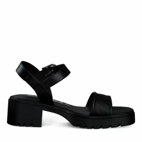 Дамски Сандали На Ток TAMARIS – 1-28025-42-001 BLACK — снимка 2