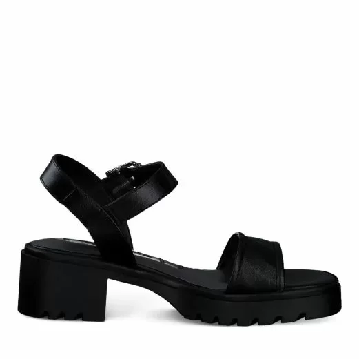 Дамски Сандали На Ток TAMARIS – 1-28025-42-001 BLACK — снимка 2