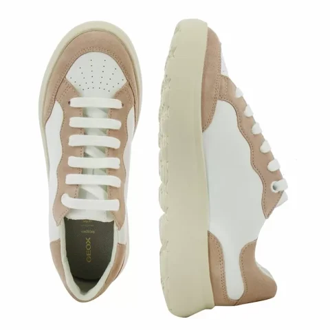 Дамски Сникърс GEOX – D55TCA D SPHERICA EC4.1 WHITE/NUDE — снимка 5