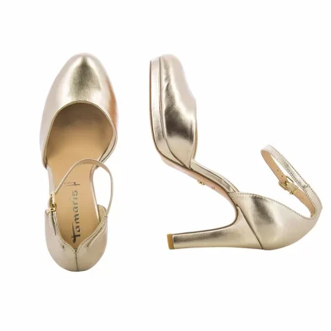 Токчета TAMARIS – 1-1-24402-20 909 LIGHT GOLD — снимка 5
