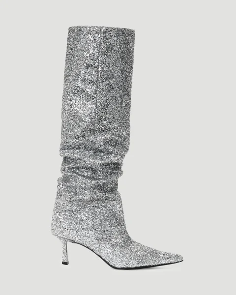 Viola 65 Slouch Boot in Glitter