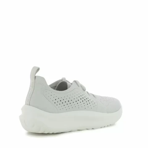 Дамски Сникърс CLARKS – 26184294 SOLEVANA TIE OFF WHITE — снимка 2