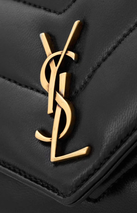 Saint Laurent Loulou Toy Crossbody in Matelassé Lambskin — снимка 3