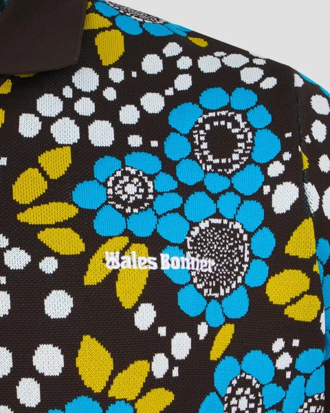 Floral Knit Polo Shirt — снимка 2