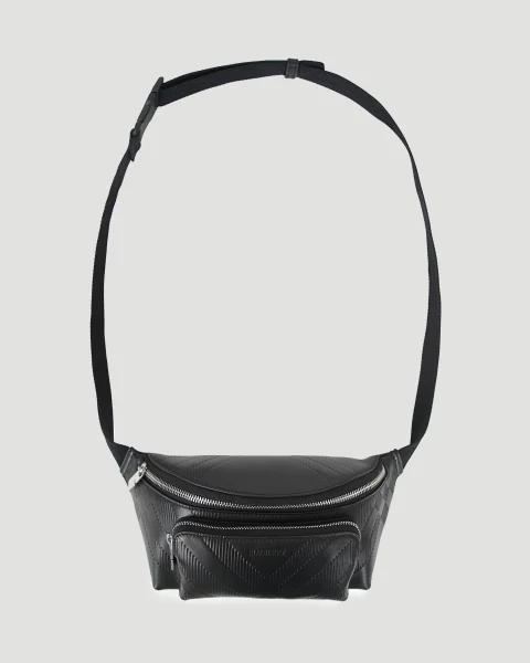 Belt Bag in Black Leather — снимка 3