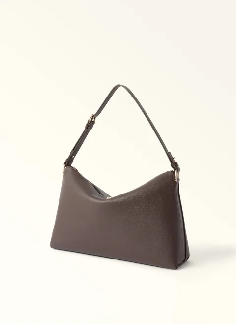 Кожена чанта Furla Debby Cioccolato — снимка 2