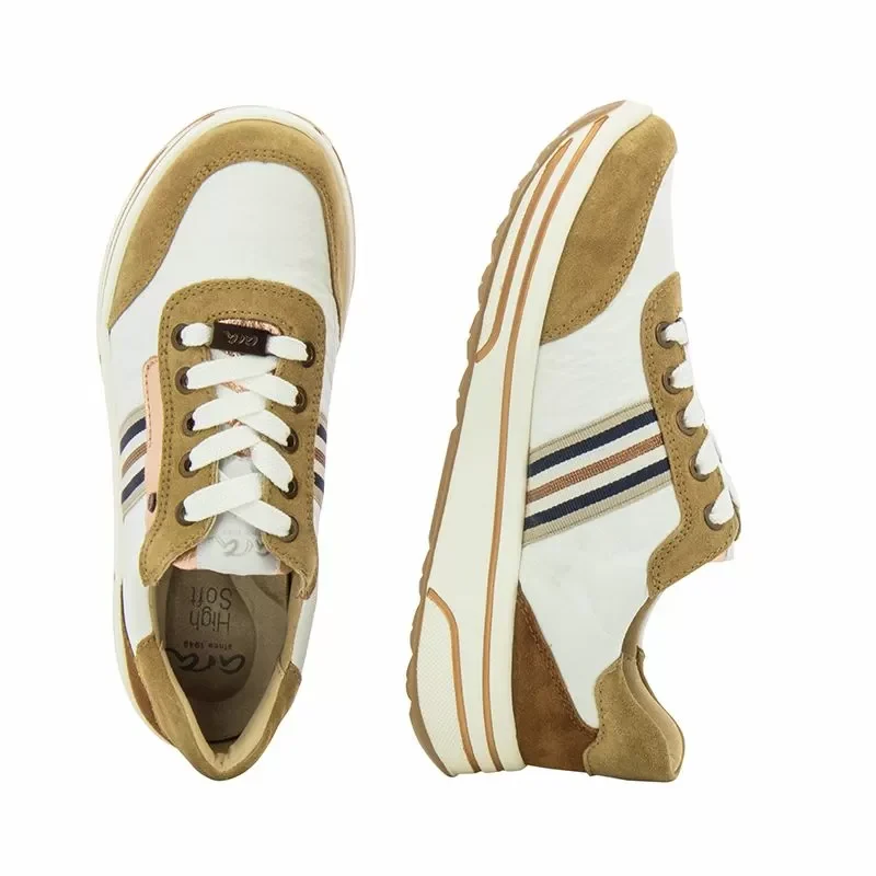 Дамски Сникърс ARA – 12-32442-79 TOFFEE/WEISS,ROSEGOLD/COGNAC — снимка 5