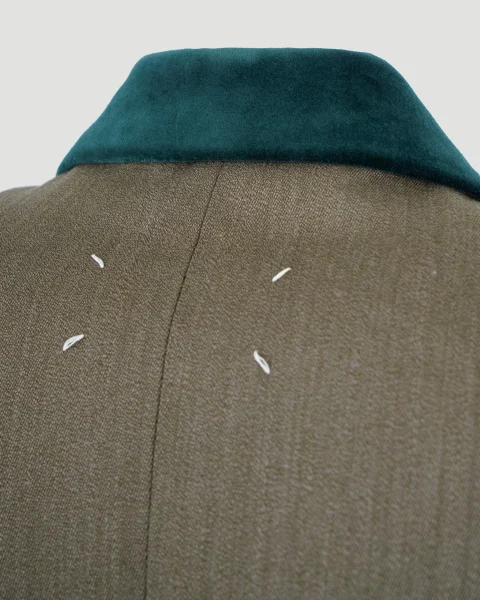 Work-in-Progress Wool Coat in Green — снимка 4