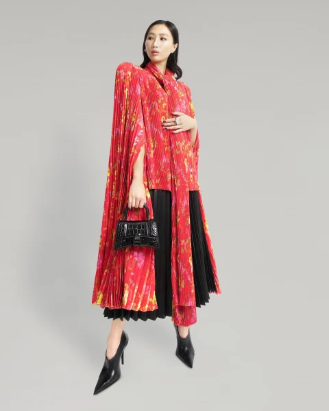 Pleated Skirt in Black — снимка 2