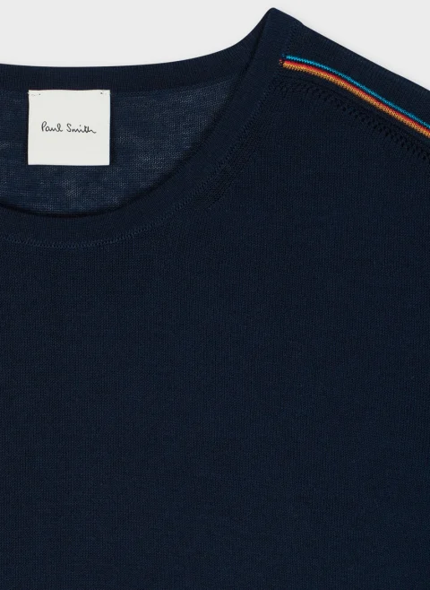 Тишърт от фино плетиво 'Signature Stripe' Paul Smith — снимка 5