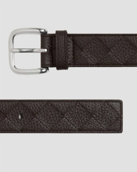 Intrecciato Taurillon Belt in Fondant — снимка 2