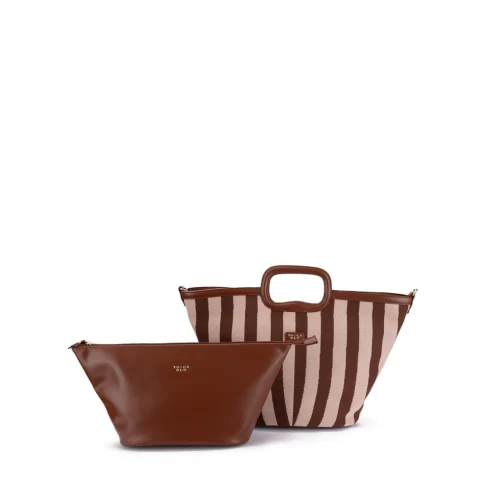 Дамска чанта с райе Pantelleria TOSCA BLU — снимка 6