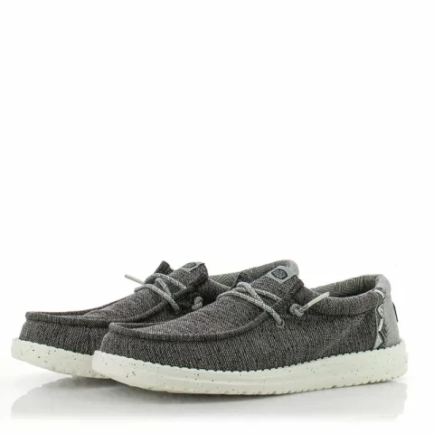 Мъжки Ежедневни HEY DUDE – 40716-066 WALLY COASTLINE BLACK — снимка 3