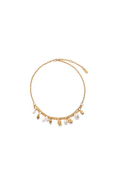 Pearl and Charm Necklace