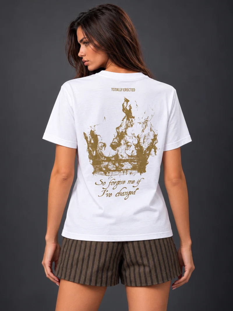 Бяла тениска Crown — снимка 3