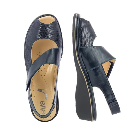 Дамски Сандали Комфорт ATEMA – 12012-M BLUE MARINO — снимка 5