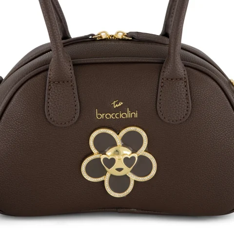 Дамска кафява чанта Amy Bijoux Braccialini — снимка 6