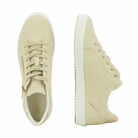 Дамски Сникърс GEOX – D366HE 229 D BLOMIEE OFF WHITE/LT GOLD — снимка 5