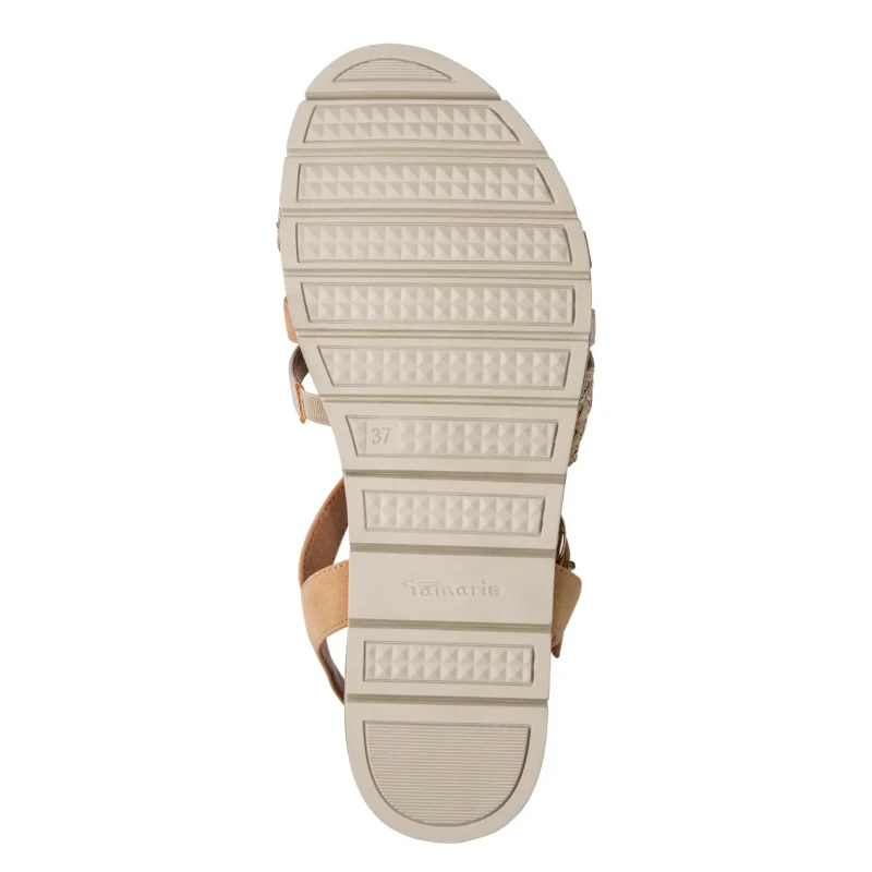 Дамски Равни Сандали TAMARIS – 1-28145-42-313 CAMEL COMB — снимка 6