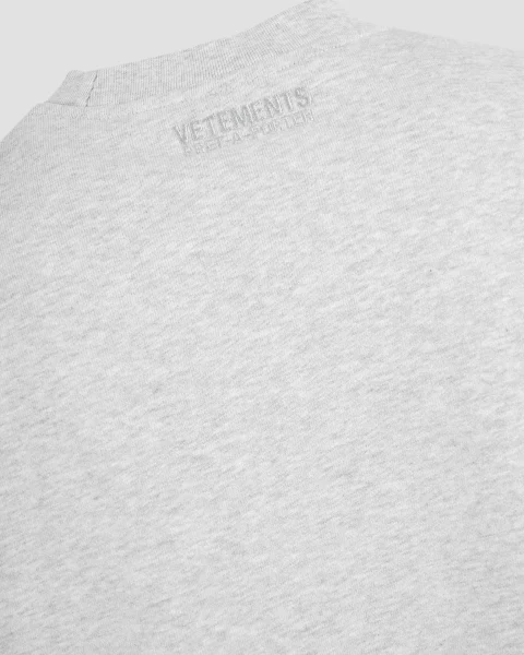 Oversized Sweatshirt with Logo in Grey — снимка 5