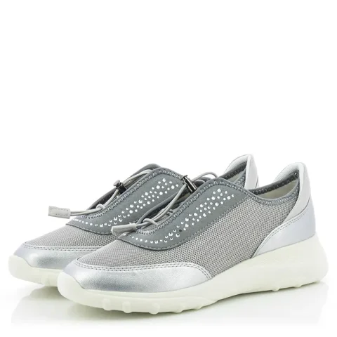Дамски Сникърс GEOX – D35LPC C1355 D ALLENIEE LT GREY/SILVER — снимка 3