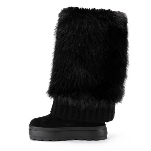Дамски боти с косъм Casadei — снимка 8