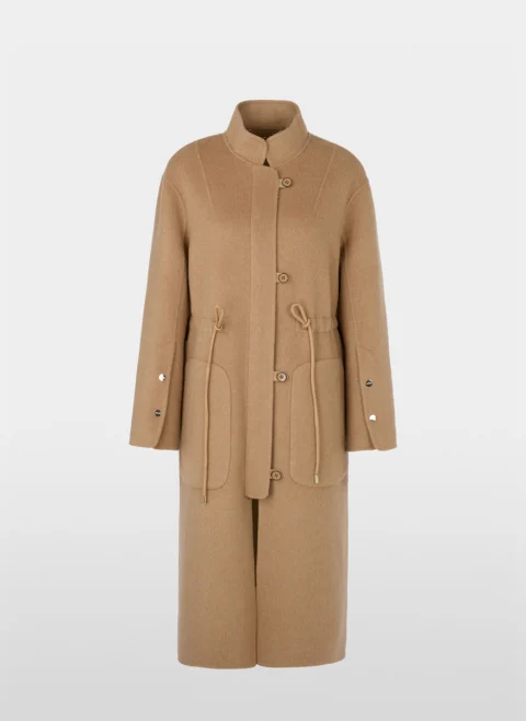 Палто от вълна и коприна с връзки Marc Cain Collections — снимка 8